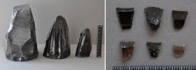 Figure 5. Neolithic obsidian artefacts from Hacı Elamxanlı Tepe. 